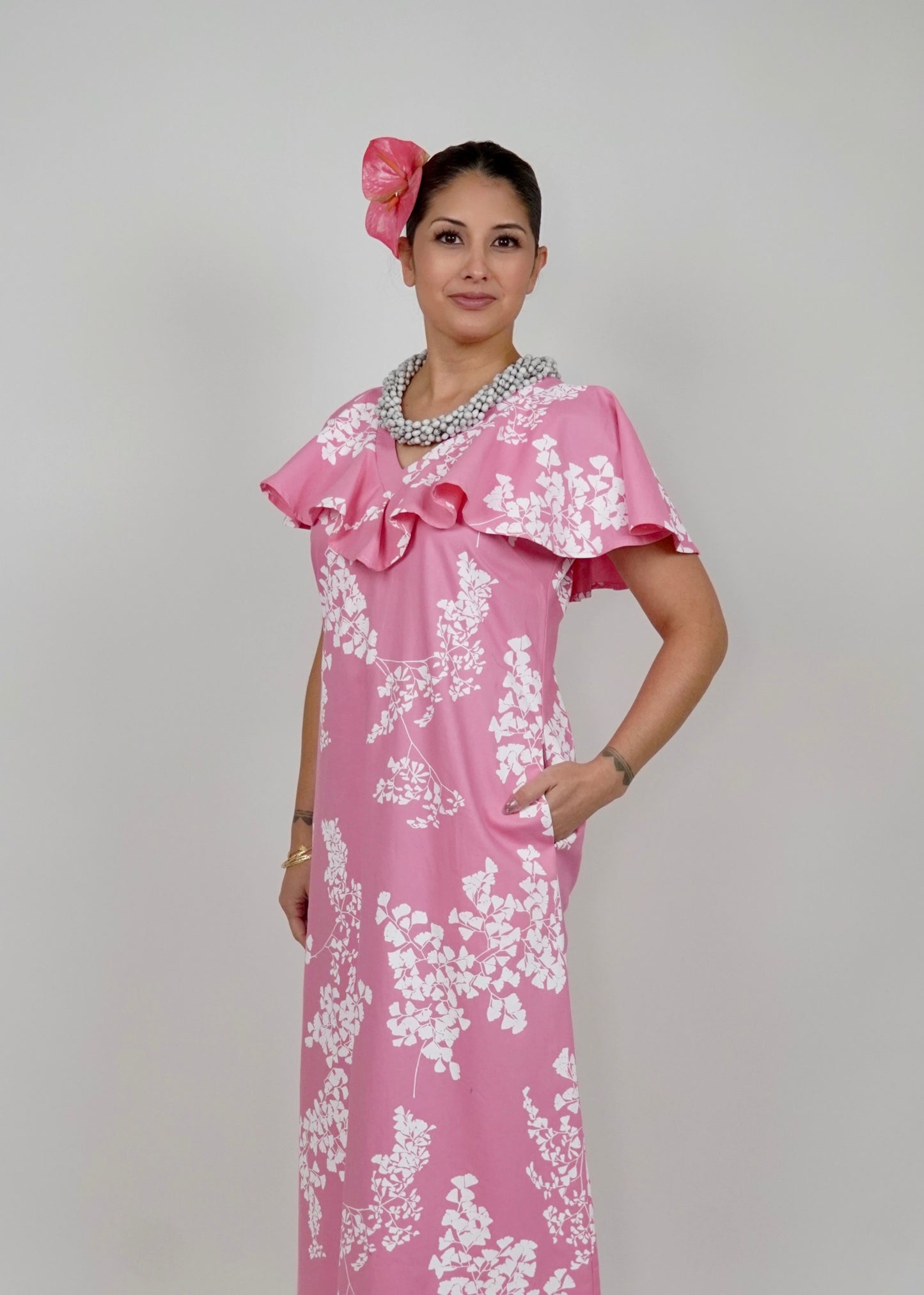 Meli mu'u |Iwa'iwa | White on Pink