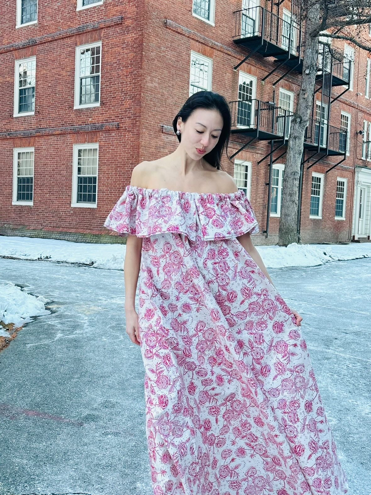 Papalina | Glitter Lokelani | Red on Print