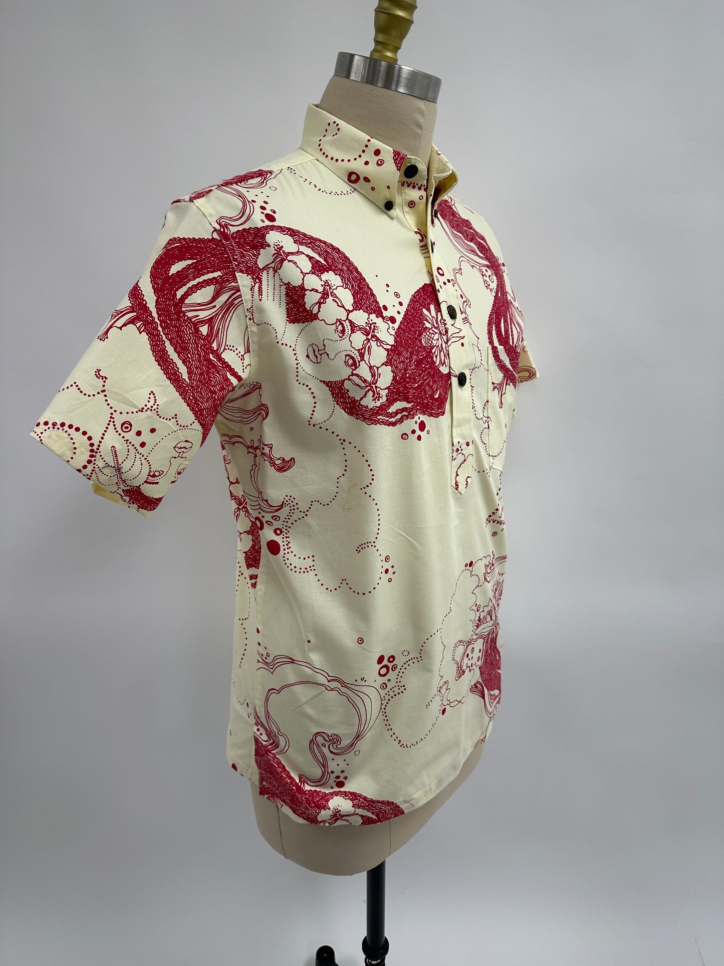 Pull Over Aloha Shirt | Dream Ladies | Red on Meringue