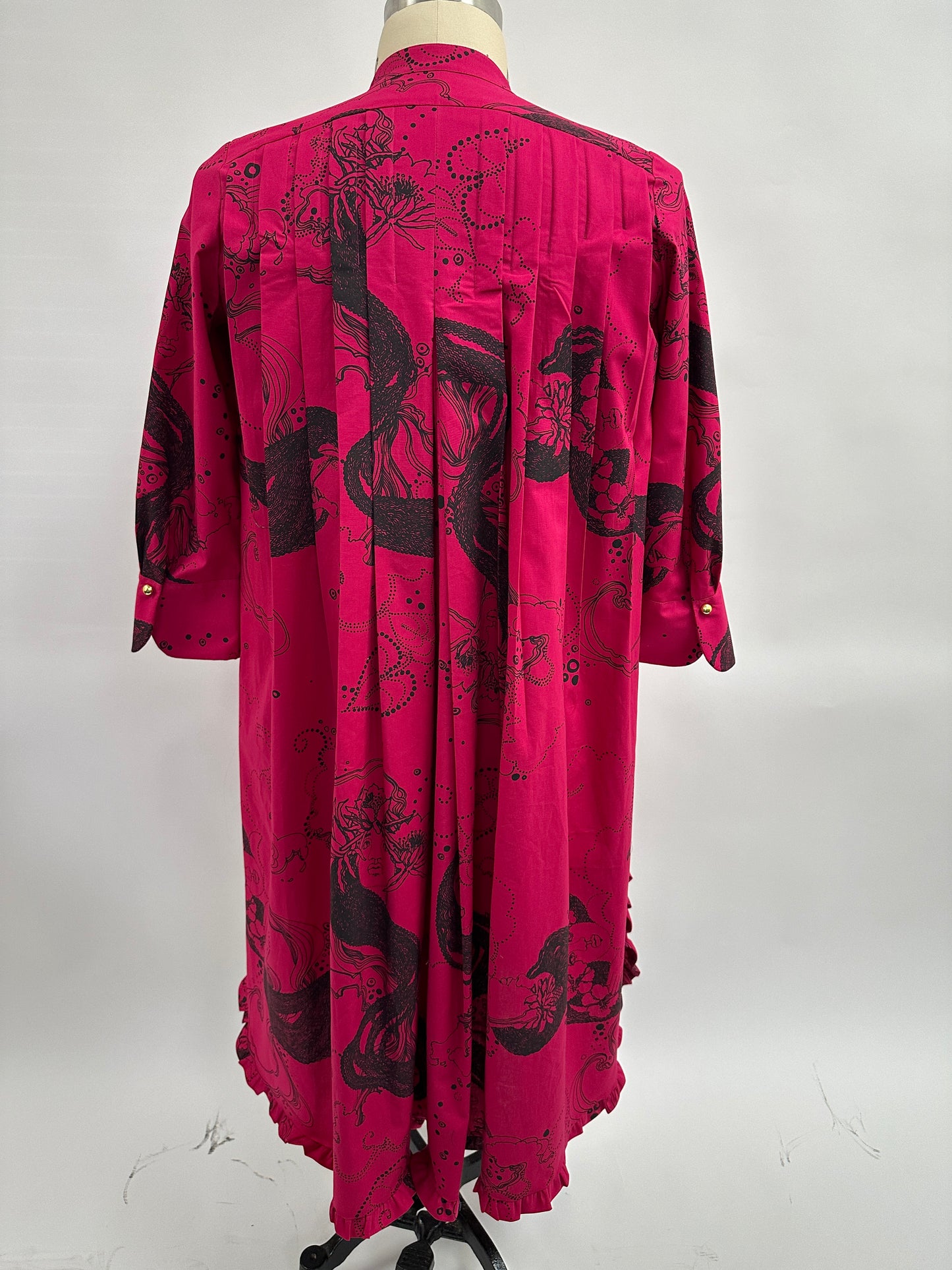 Bete Demi Nightshirt | Dream Ladies | Black on Pomegranate