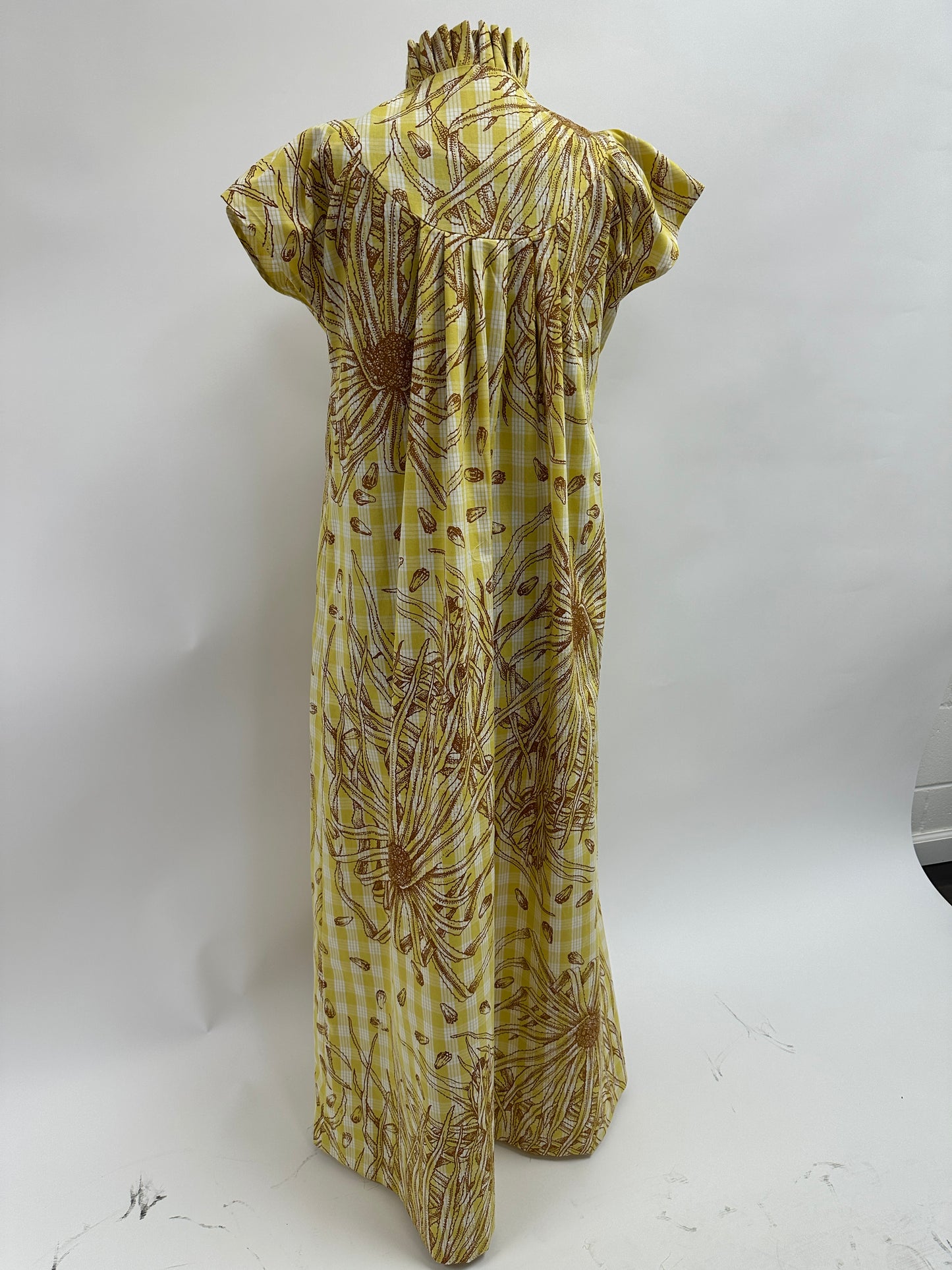 Nani Mu'u | Hala | Brown on Chartreuse Palaka