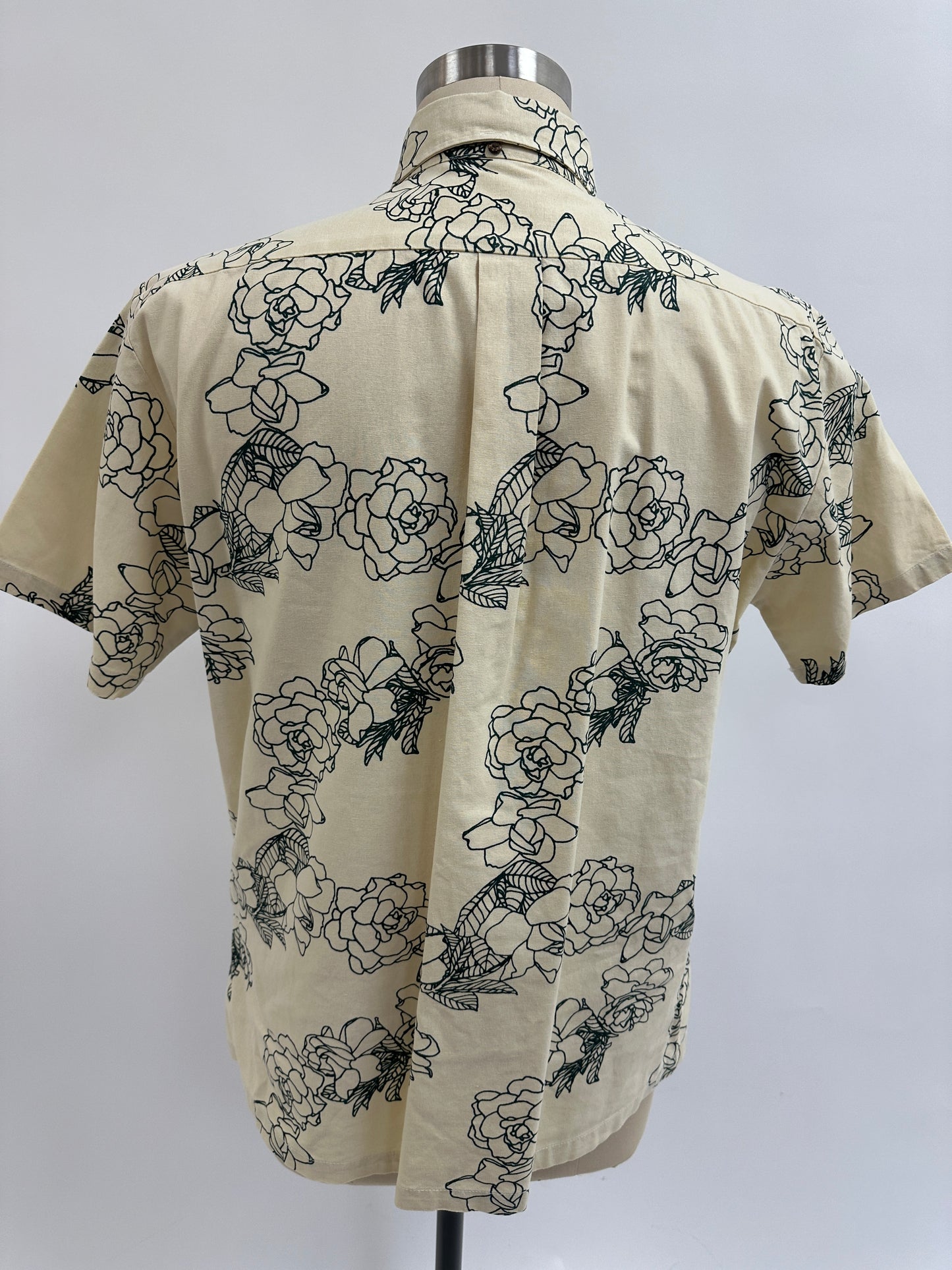 Pre-Loved Pull Over Aloha Shirt | Kiele | Forest on Cream