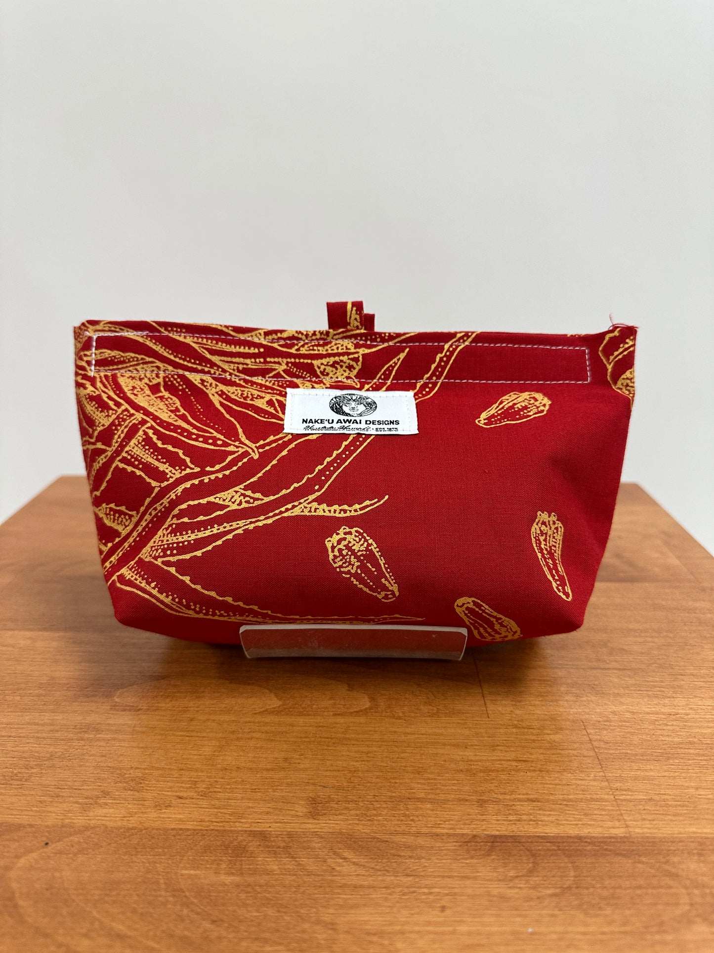 Nake'u pouch | Hala | Yellow on Red