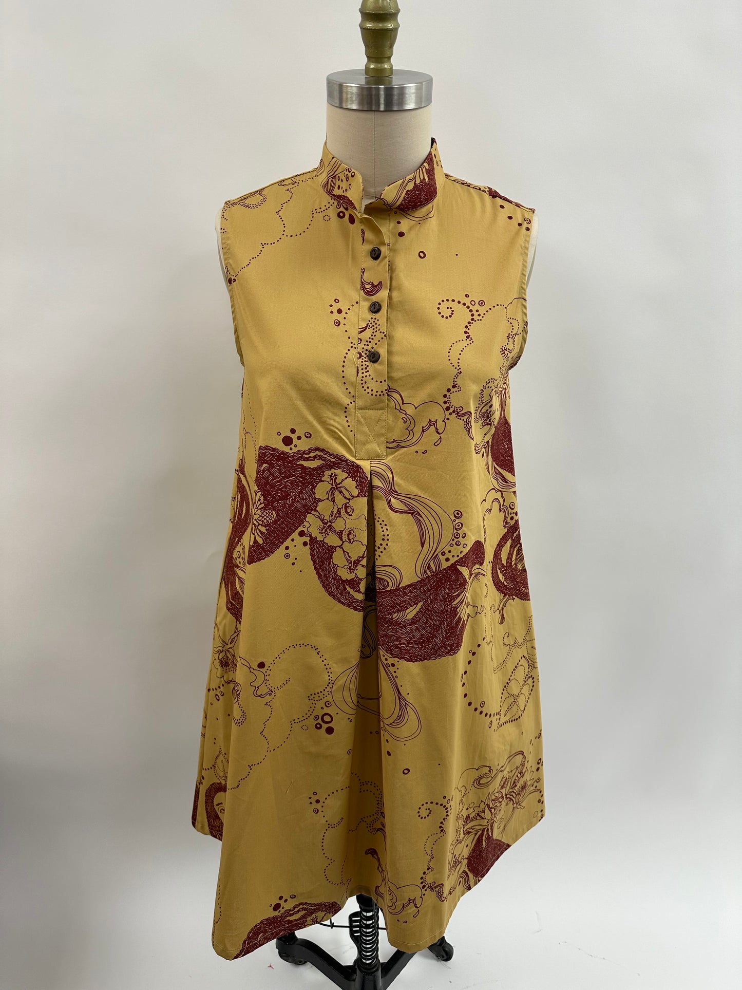 Kāʻilihiwa Dress | Dream Ladies | Burgundy on Beige