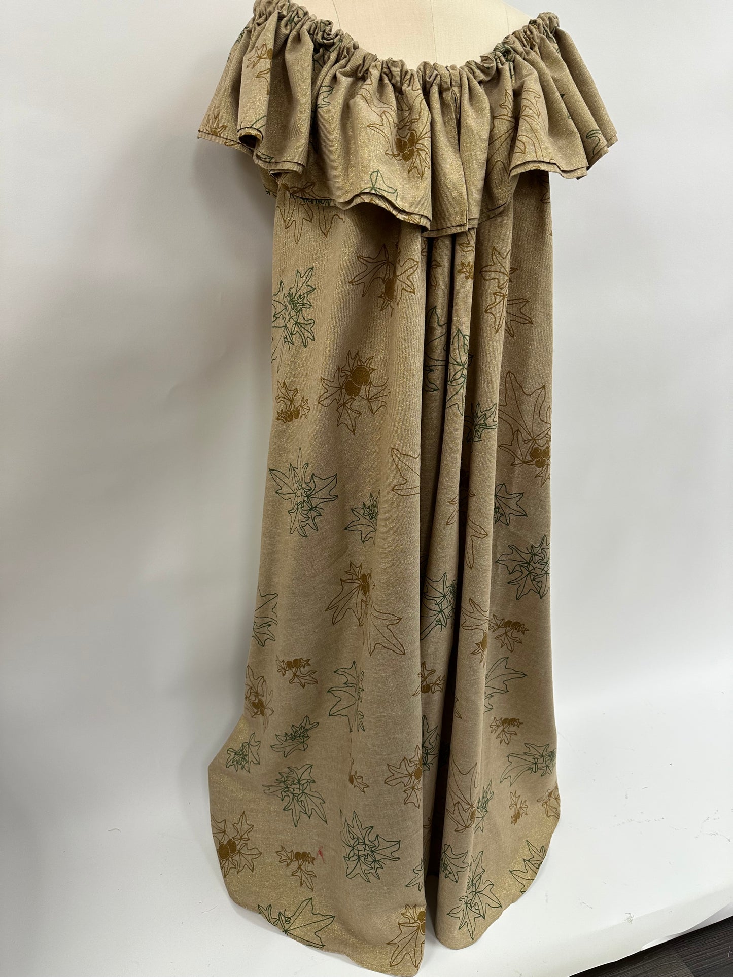 Papalina | Glitter Kukui | Gold & Green on Beige