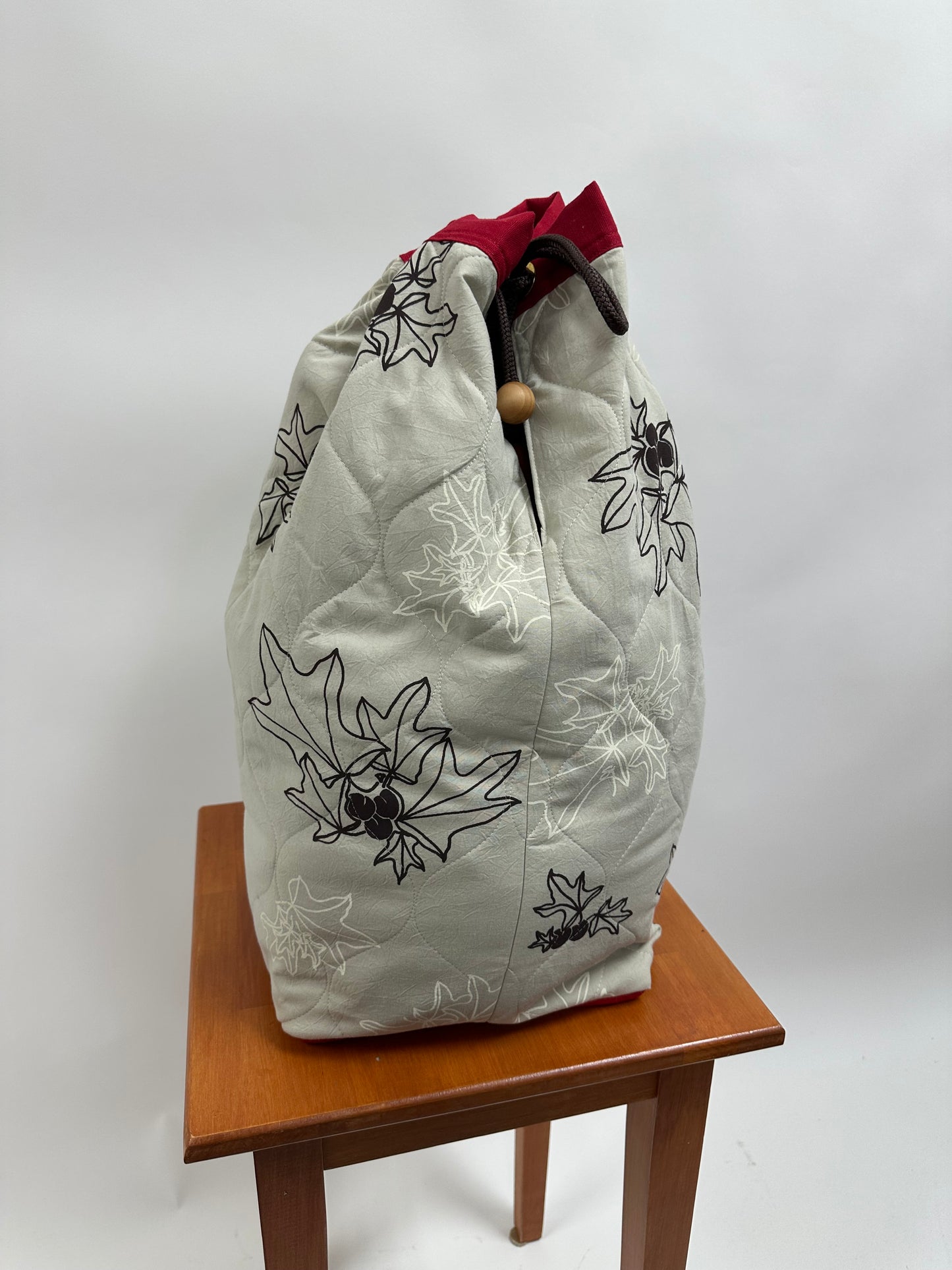 Hula Bag | Kukui | Brown-n-white on Silver Grey