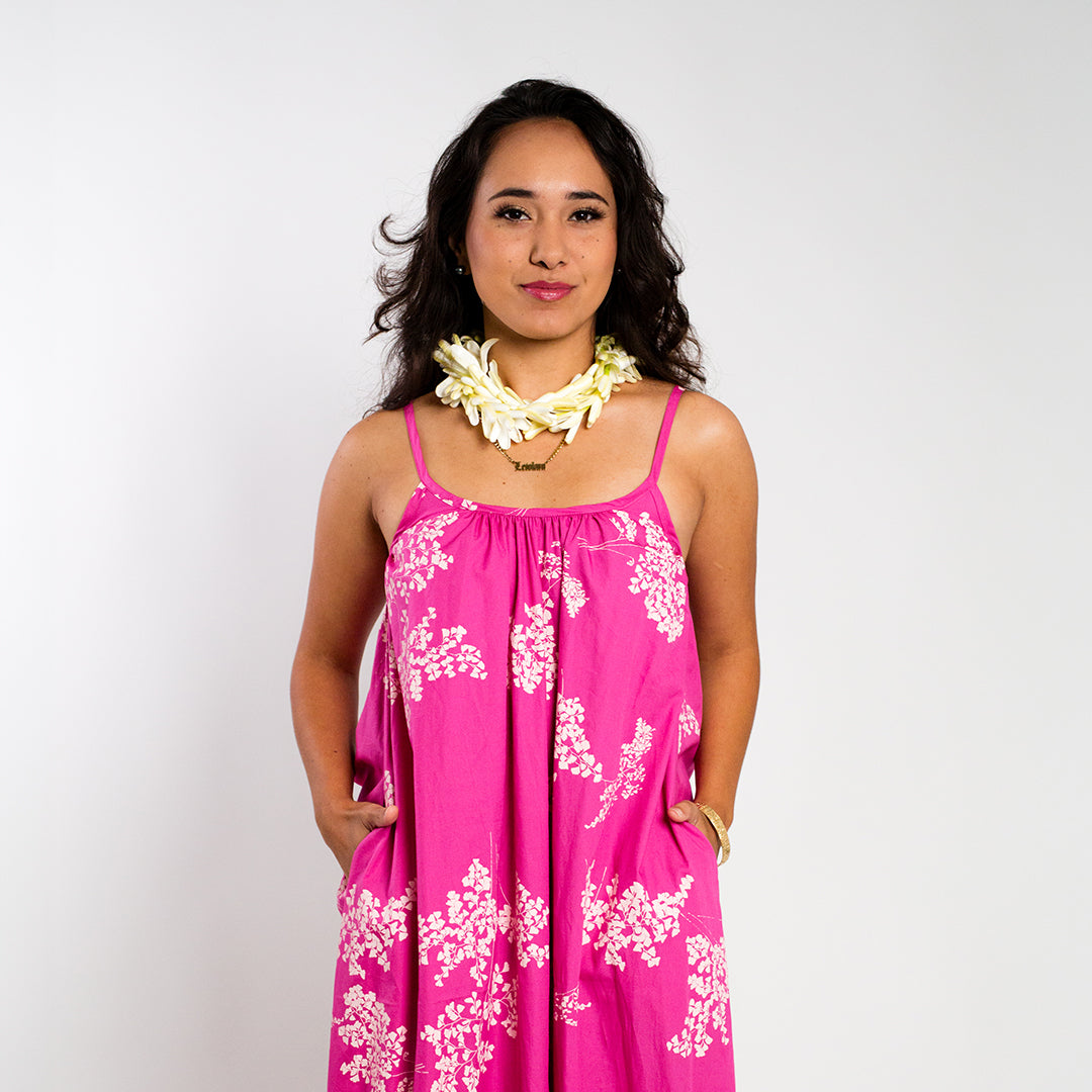 Maxi Dress | ʻIwaʻiwa Liʻi | Light Pink on Pink