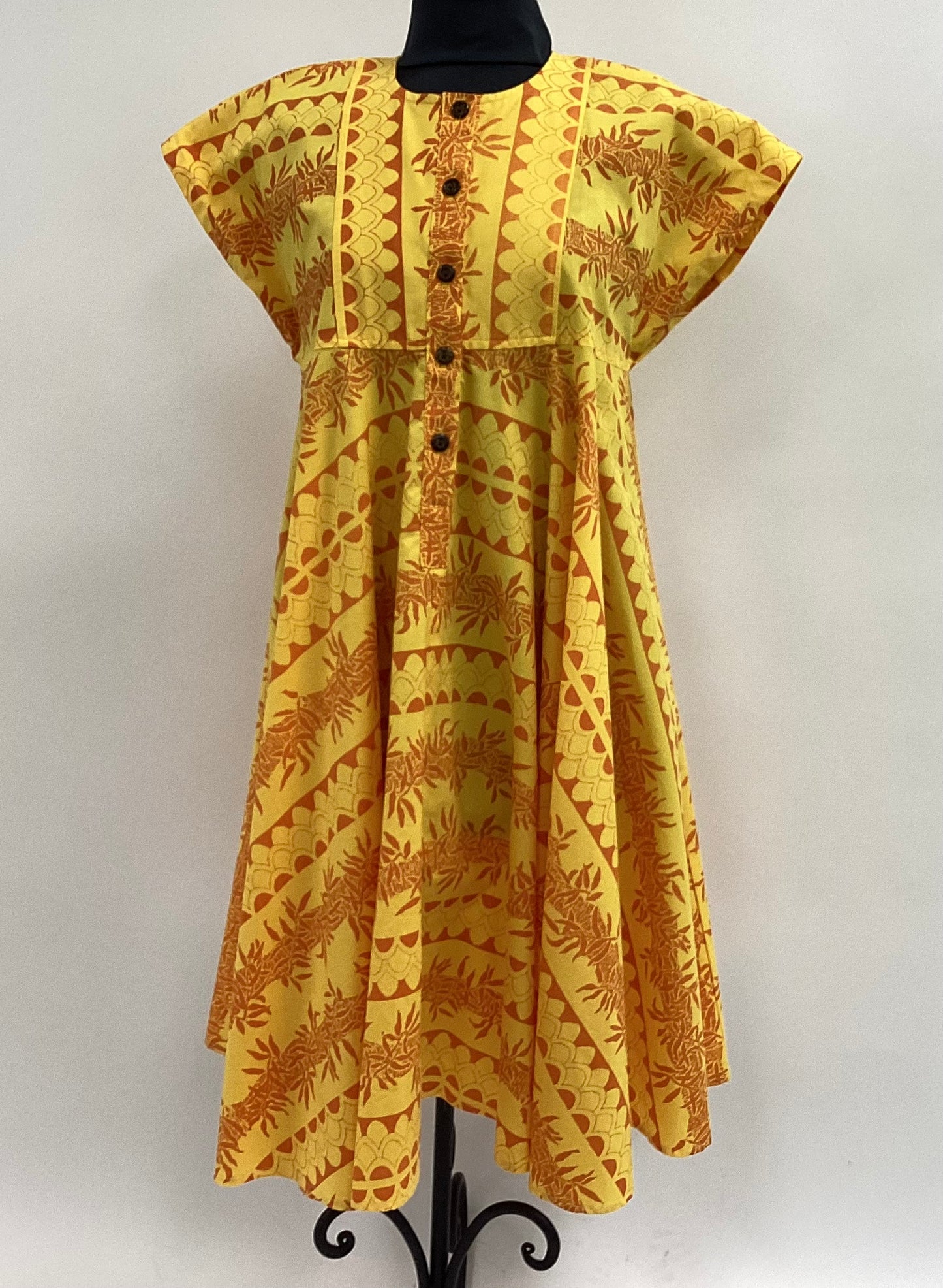 Nu Dress | Maile Ilima Tapa | Kumquat on Duckling