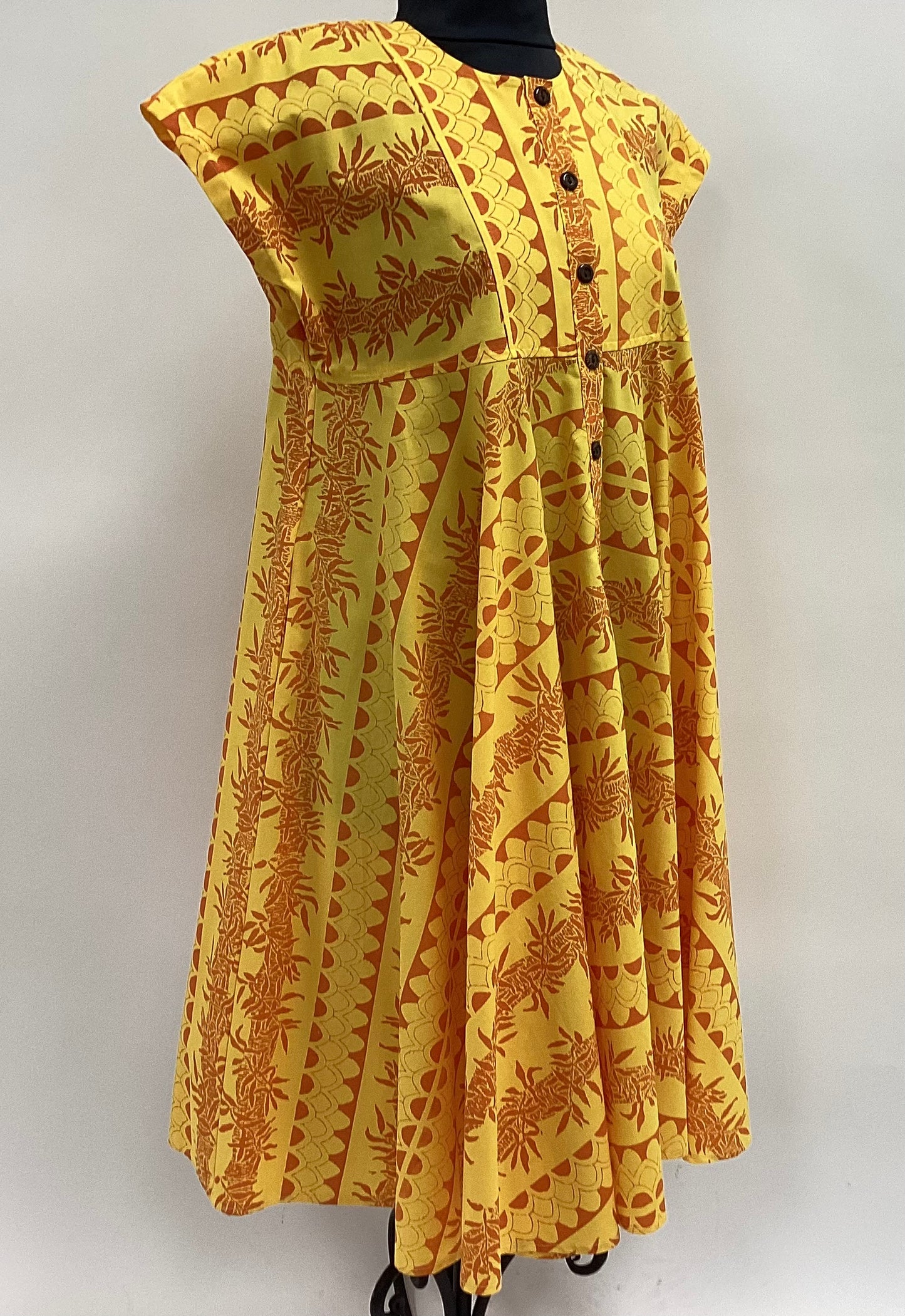 Nu Dress | Maile Ilima Tapa | Kumquat on Duckling