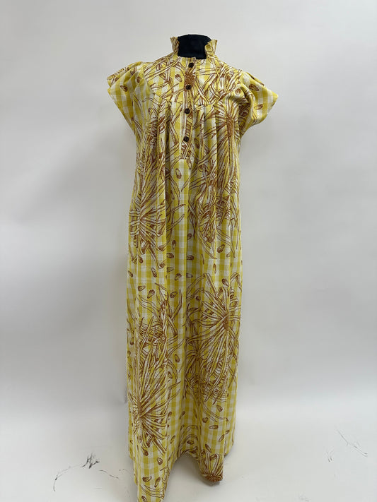 Nani Mu'u | Hala | Brown on Chartreuse Palaka