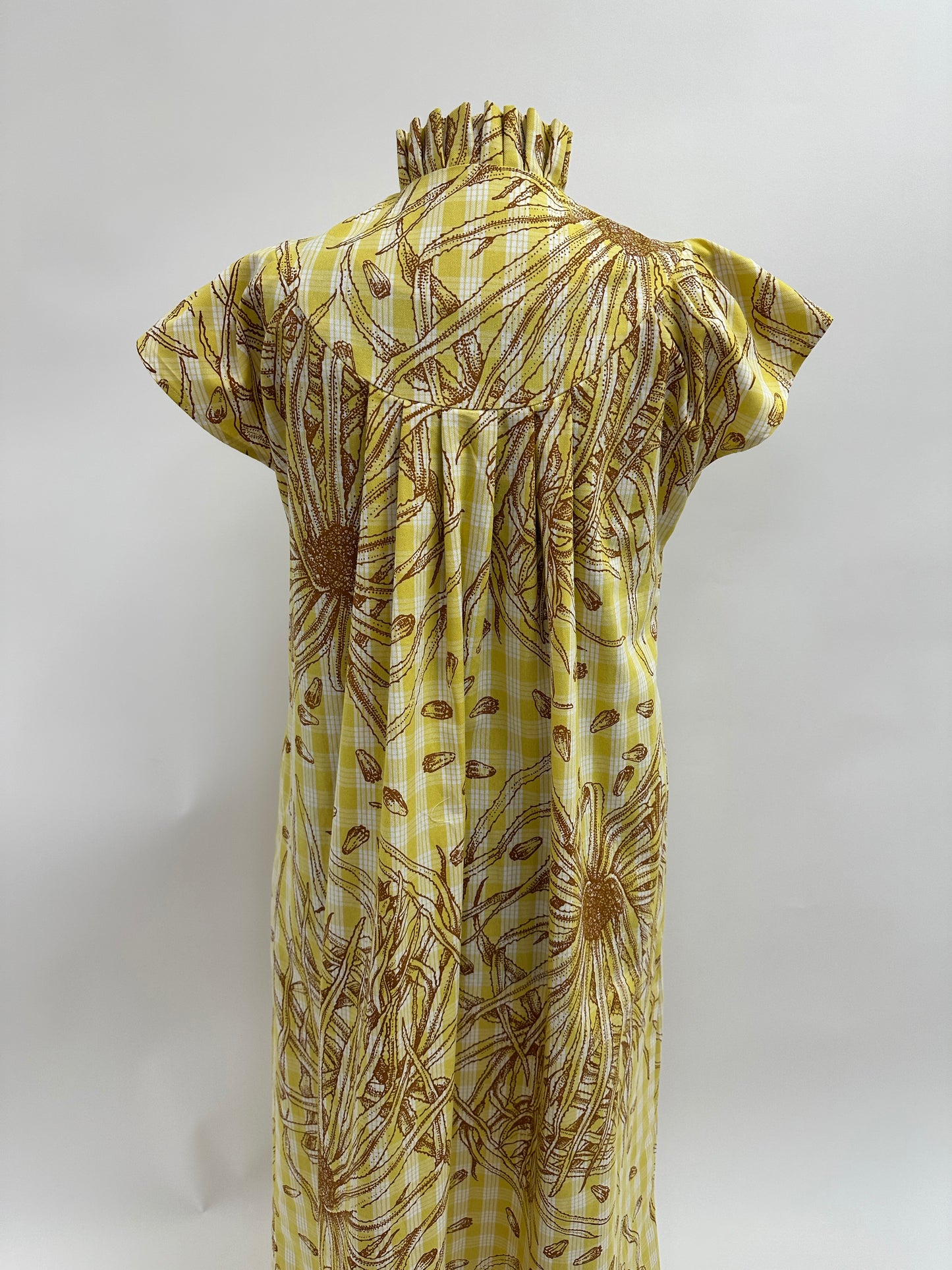 Nani Mu'u | Hala | Brown on Chartreuse Palaka