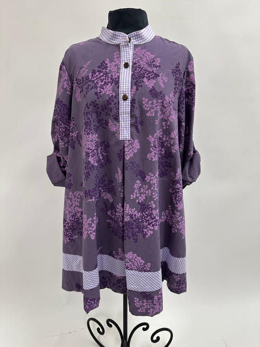 Sky Dress |Iwa'iwa | Lavendar on Purple