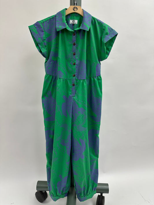 Amelia Romper | Honu | Periwinkle on Fern