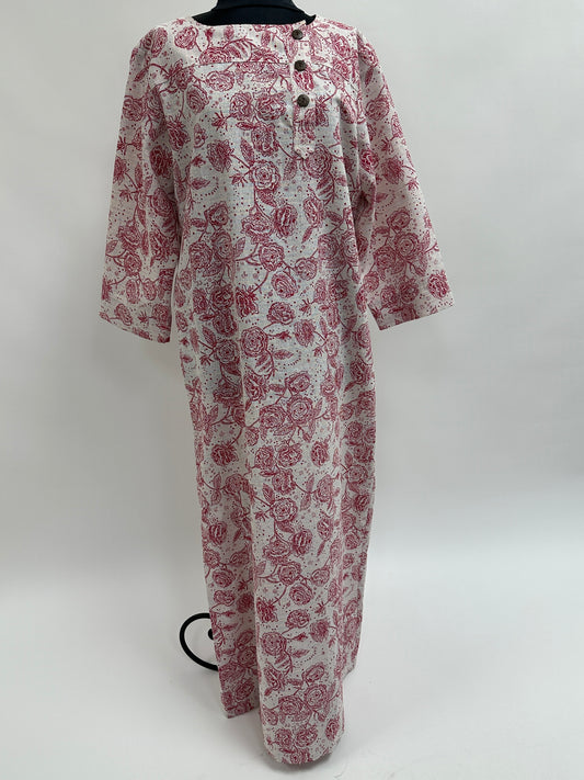 Three Button Mu’u | Glitter Lokelani | Red on Print