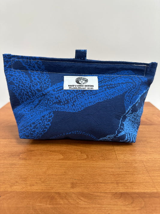 Nake'u pouch | Niʻihau Shells | Blue