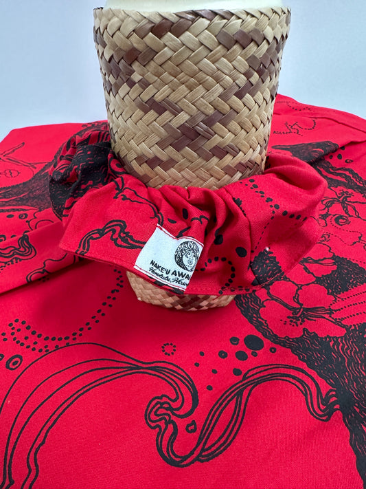 Scrunchie | Dream Ladies | Black on Red