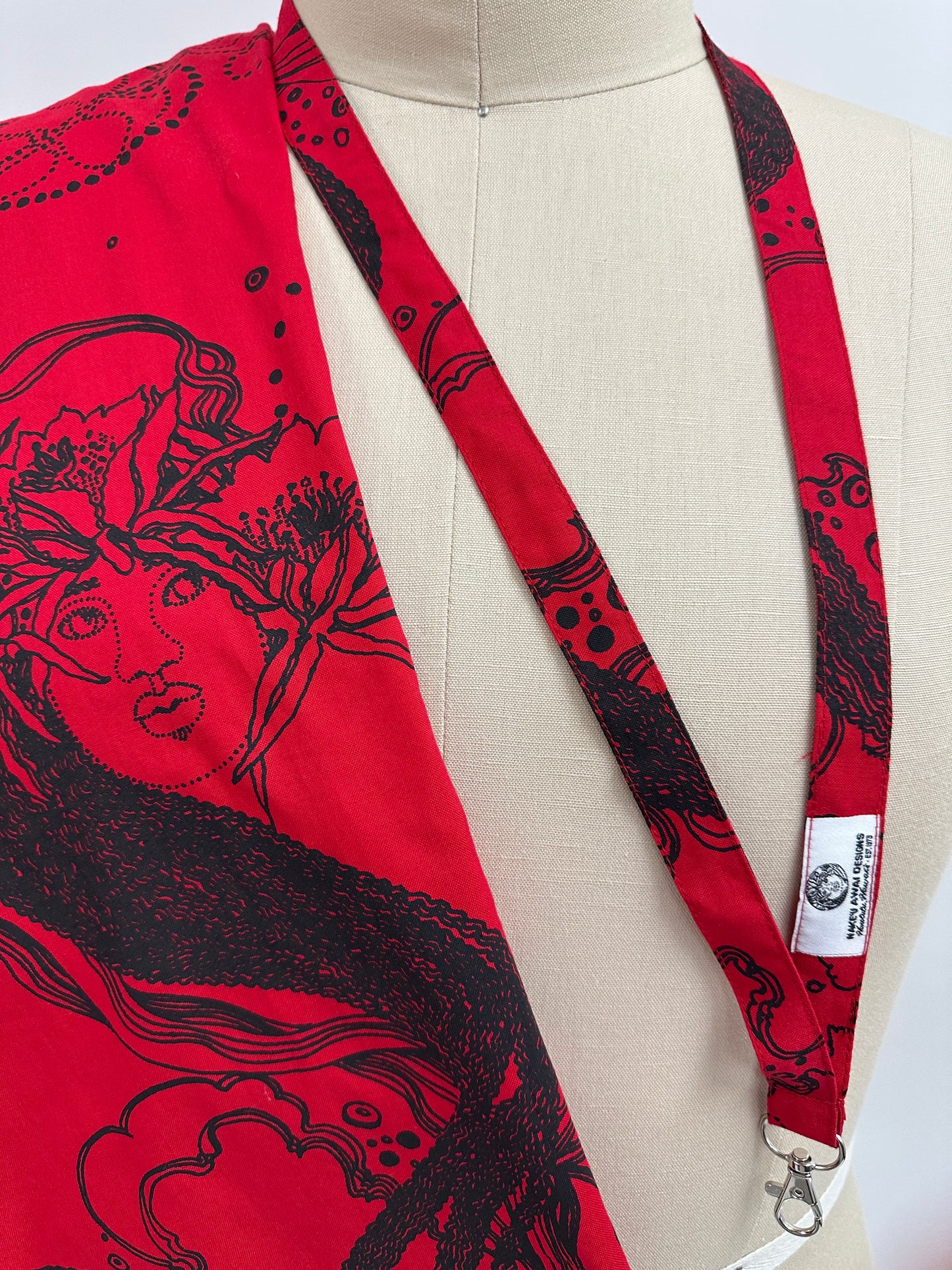 Lanyard | Dream Ladies | Black on Red