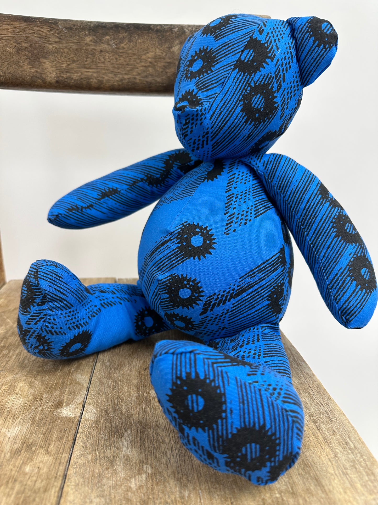 Teddy Bear | Wana Ohe Kapala | Parchment and Corsage on Turquoise