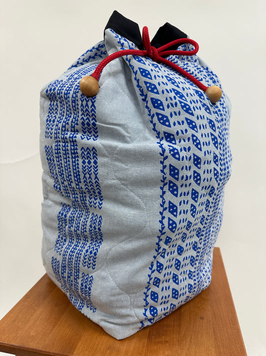 Hula Bag | Ohe Kapala | Blue on Light Blue