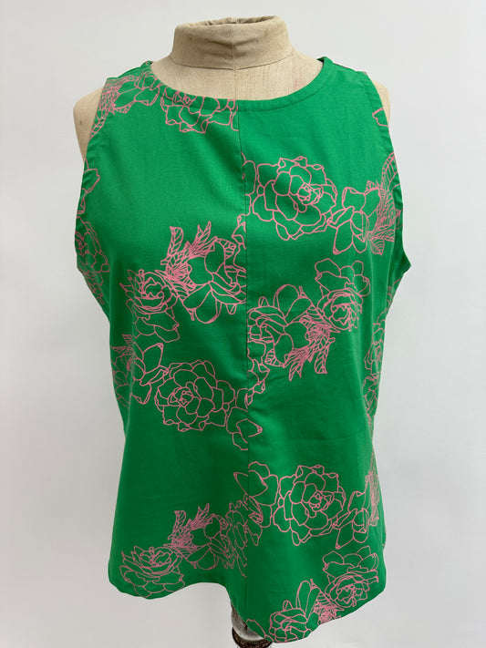 Vogue Blouse | Kiele | Bubblegum pink on Fern