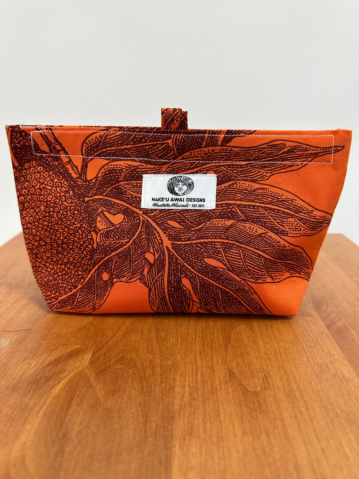 Nake'u pouch |  Ulu | Brown on Orange