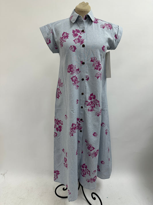 Brook | Bougainvillea | Geranium on Chambray Blue