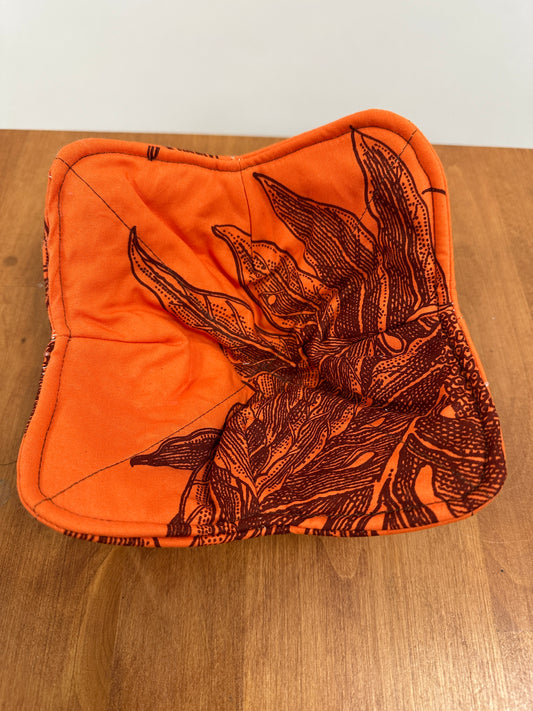 Bowl Coozie |  Ulu | Brown on Orange
