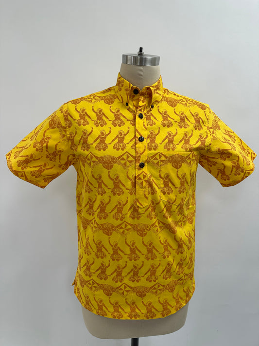 Pullover S/S Aloha Shirt | Female Hula Dancer | Amber on Duckling