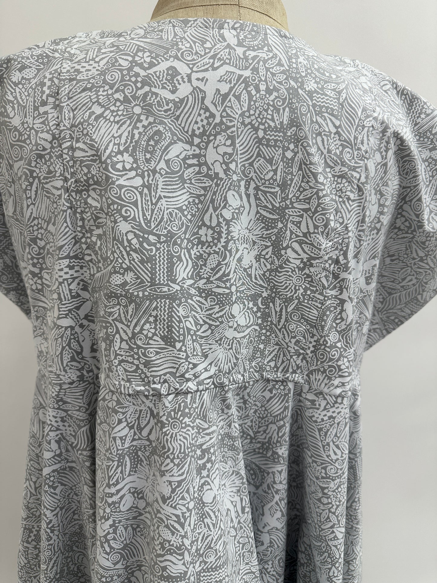 Nu Dress | On An Island With You | White on Grey