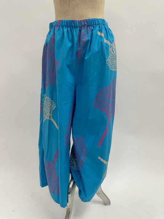 Culottes | Lauhala Fans | Parchment and Corsage on Turquoise