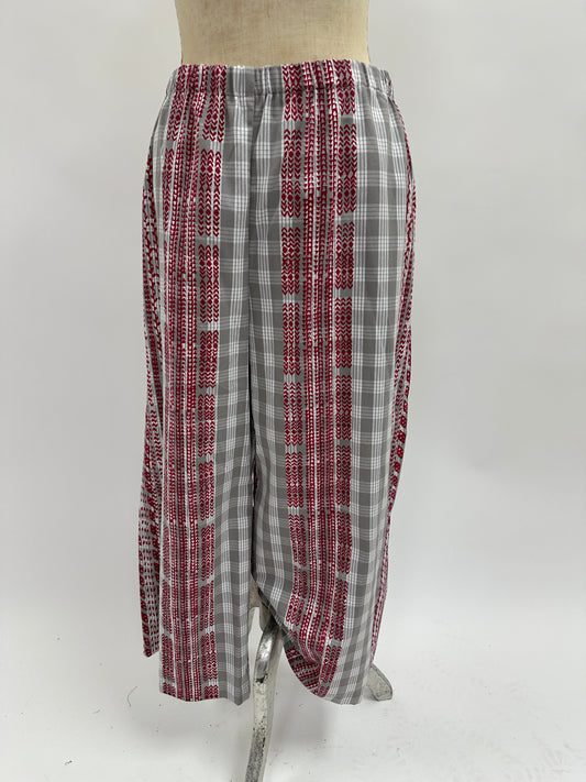 Culottes | Ohe Kapala | Red on Gray Palaka