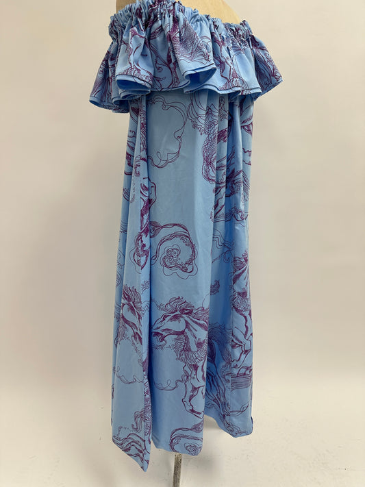 Papalina | Ka'iulani on Horseback | Dark Violet on Prairie Sky