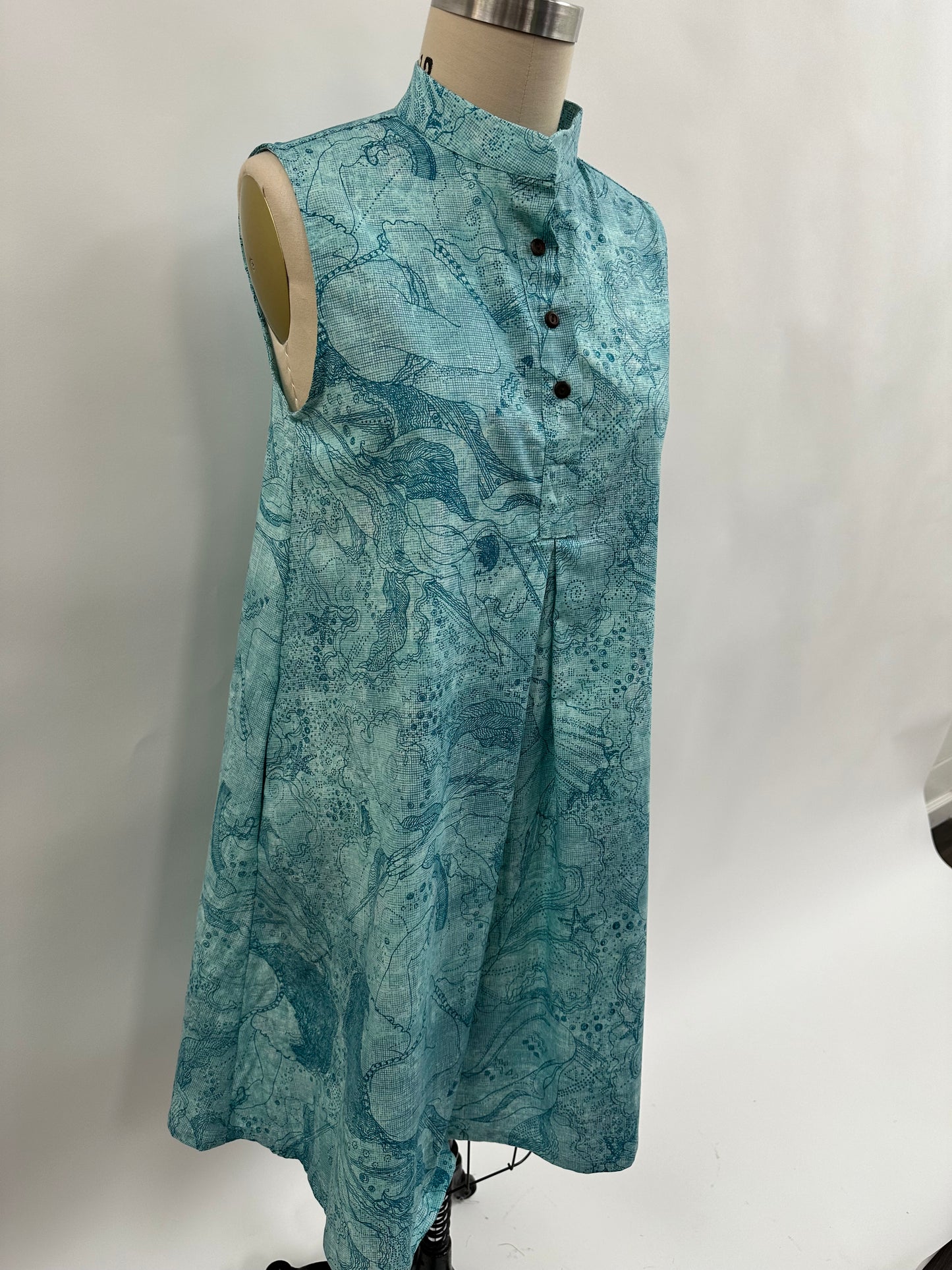 Kāʻilihiwa Dress | Sea Dreams | Teal on Teal