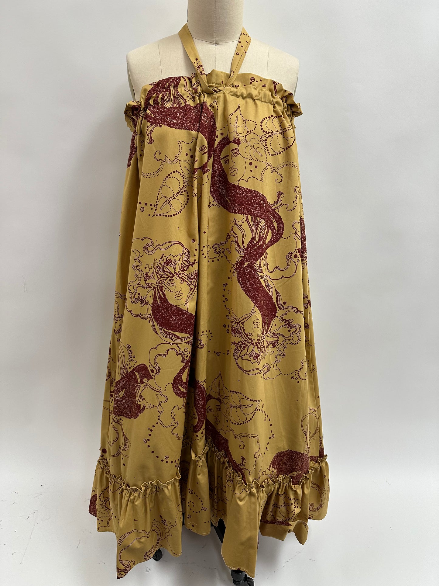 Kikepa | Dream Ladies | Burgundy on Beige