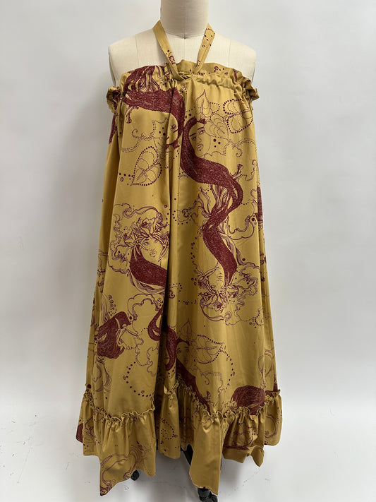 Kikepa | Dream Ladies | Burgundy on Beige