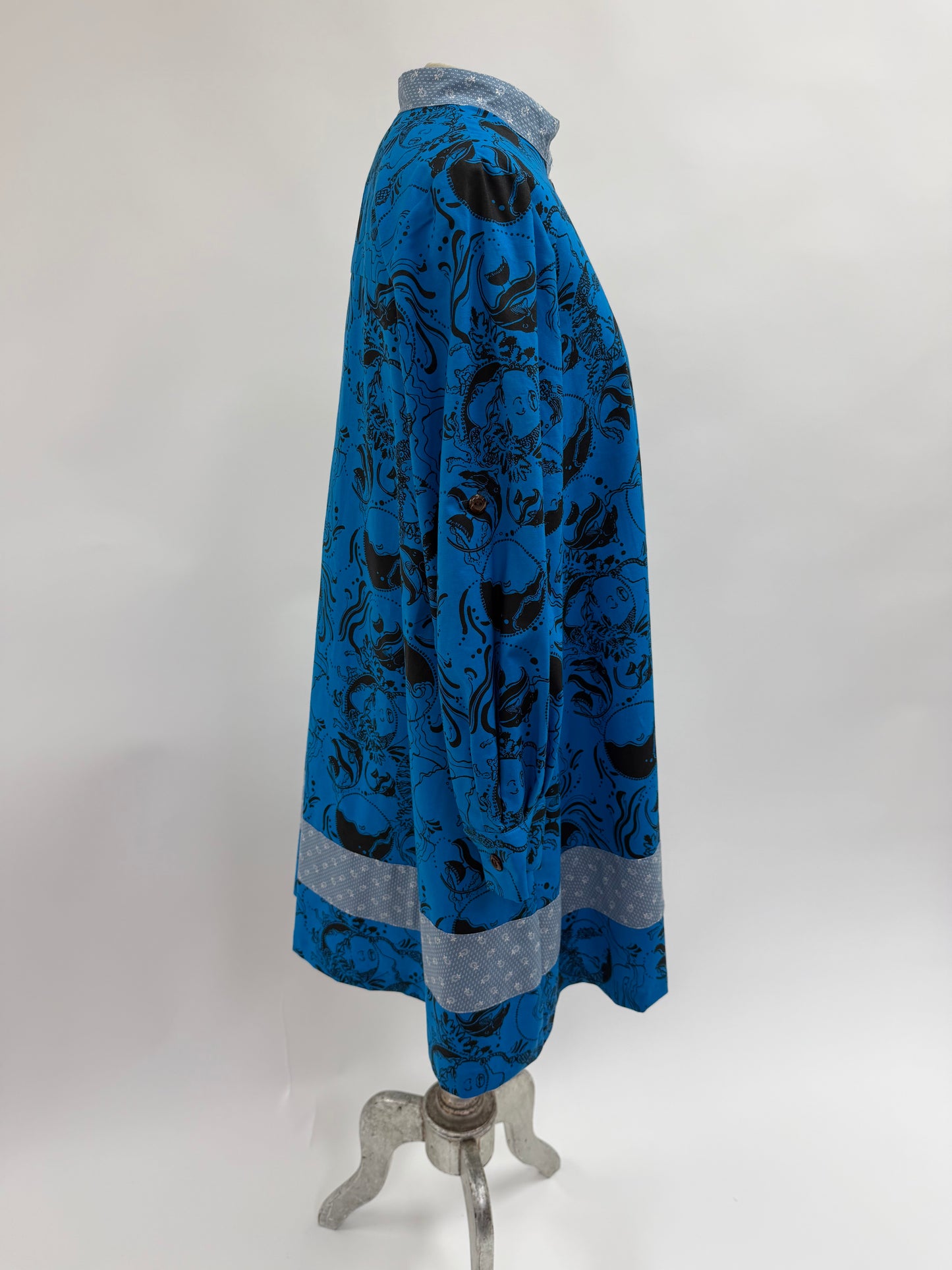 Sky Dress | Coral Reef | Black on Turquoise