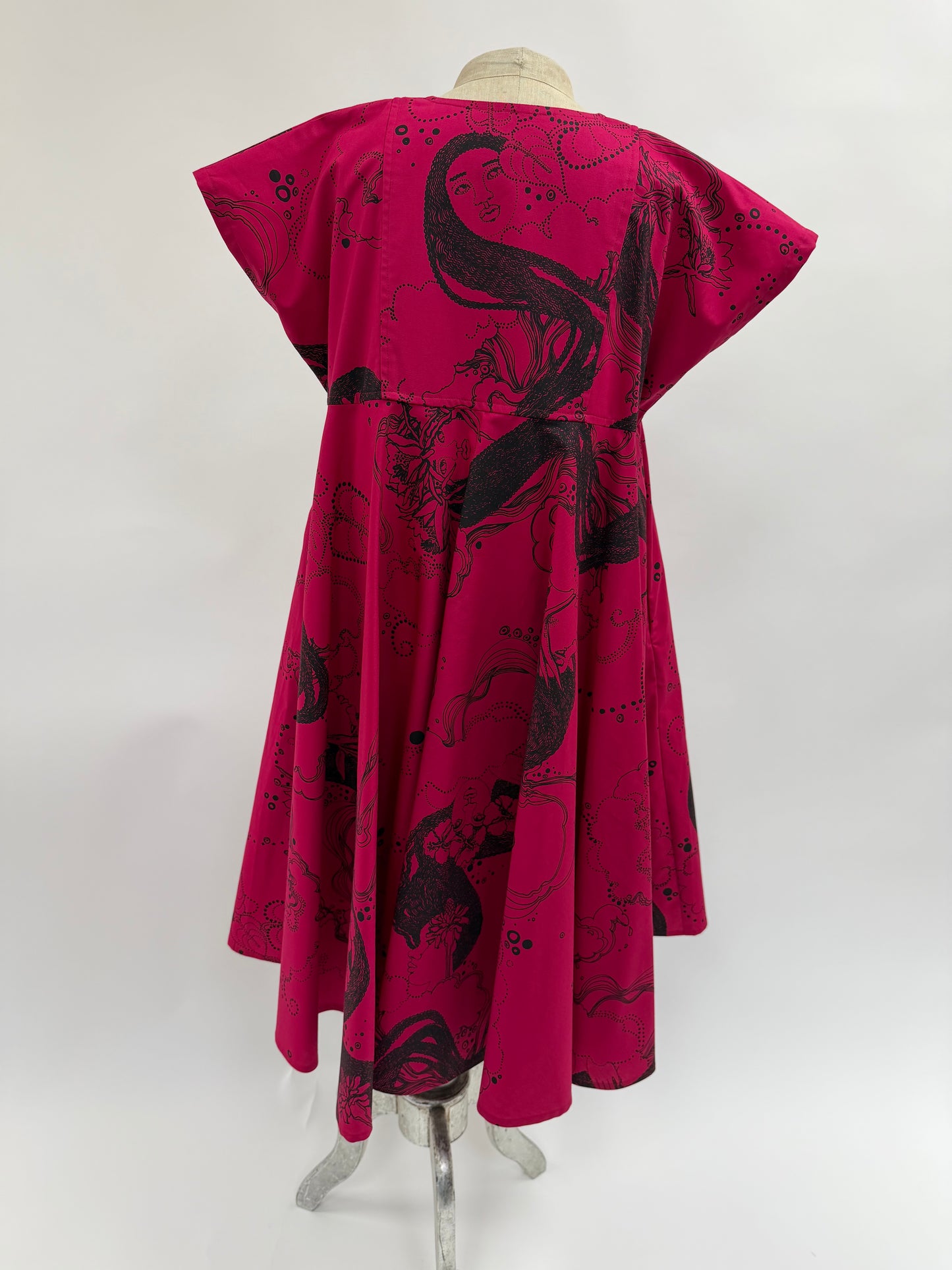 Nu Dress - Petite | Dream Ladies | Raspberry on Black