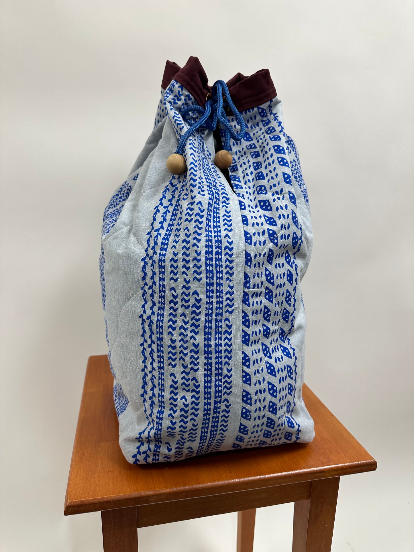 Hula Bag | Ohe Kapala | Blue on Light Blue