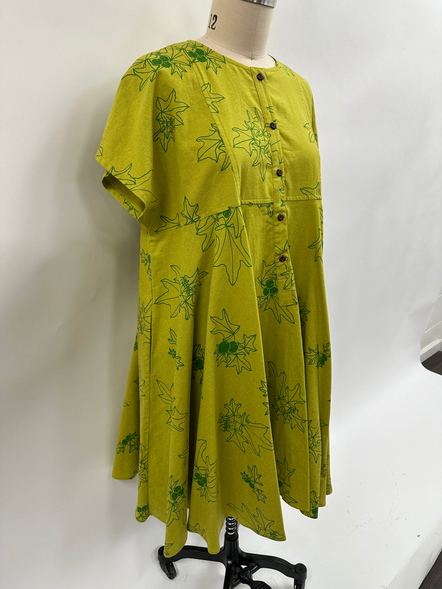 Nu Dress | Kukui | Green on Lime Green