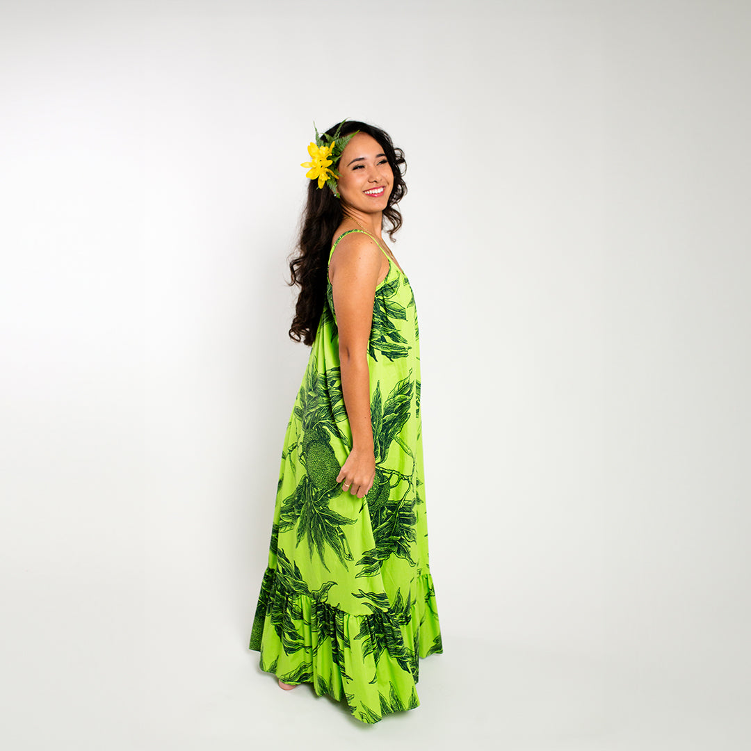 Maxi Dress | Ulu | Green on Green